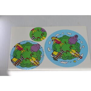 1988 McDonaldland 3 Wheel Spinner Activity Canada Vintage Uncut Charactere #1